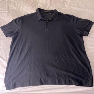 New Theory Short Sleeve Black Polo Shirt XXL